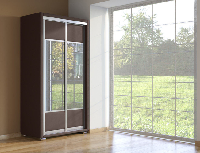 Шкаф-купе 2-х дверный Orma Soft  венге