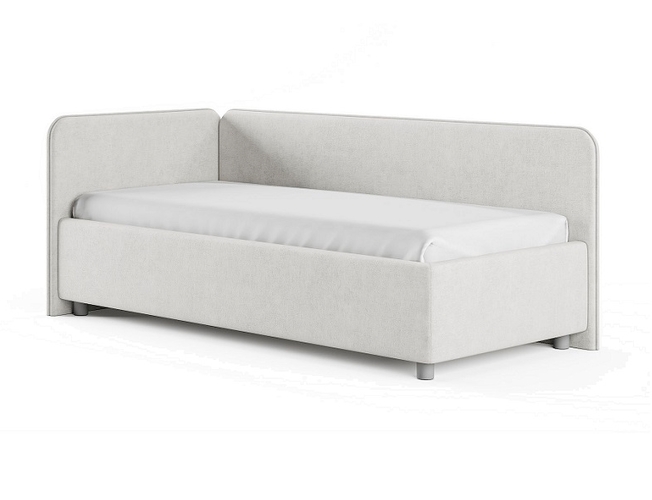 Кровать Capri L Сонум микровельвет белый