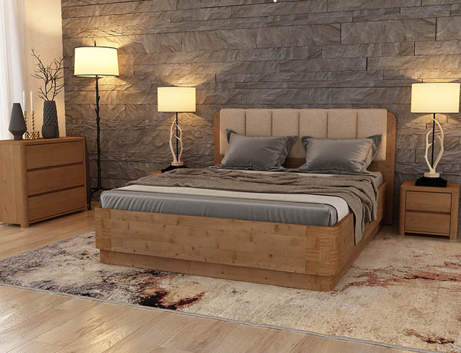 Кровать Wood Home 2 с ПМ