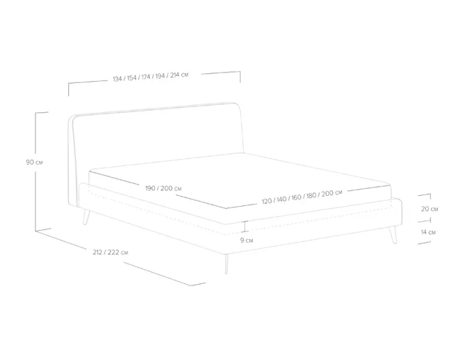 Кровать Boston