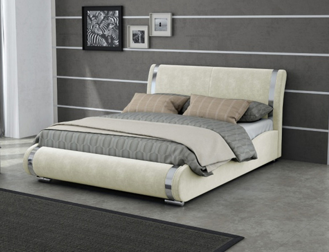 Купить кровать Corso 8 в ткани Лофти Лен