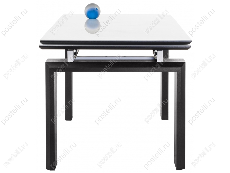 Стеклянный стол Давос венге/белый (Арт 462082)