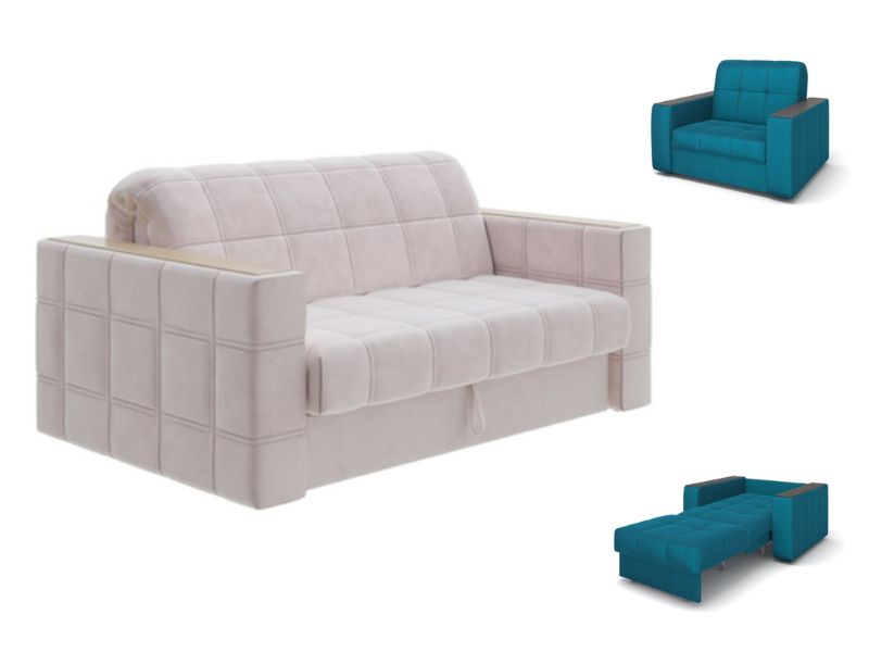 Комплект диван и кресла прямой Ergonomic dream