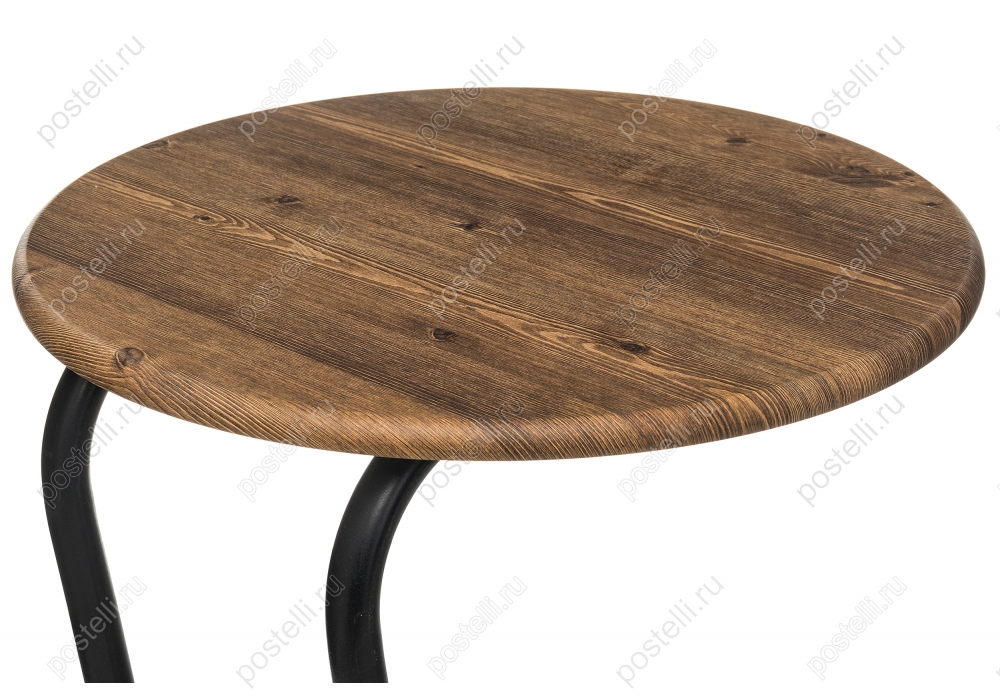 Журнальный столик Андромеда черный матовый/старое дерево (Арт. 368673) столешница